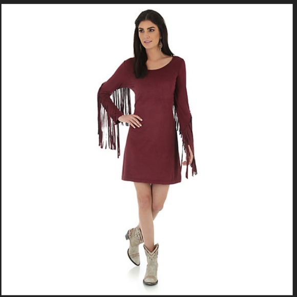 fringe arm dress